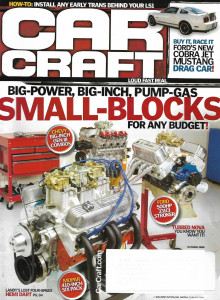 CAR CRAFT 2008 OCT - INSTALL TRANS FOR LS1, SMALL-BLOCKS -BUDGET, NEW SIX PACK